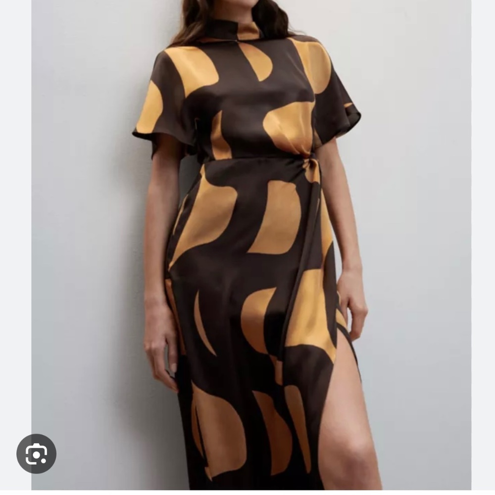 NWT Mango silk dress ♥️ midi